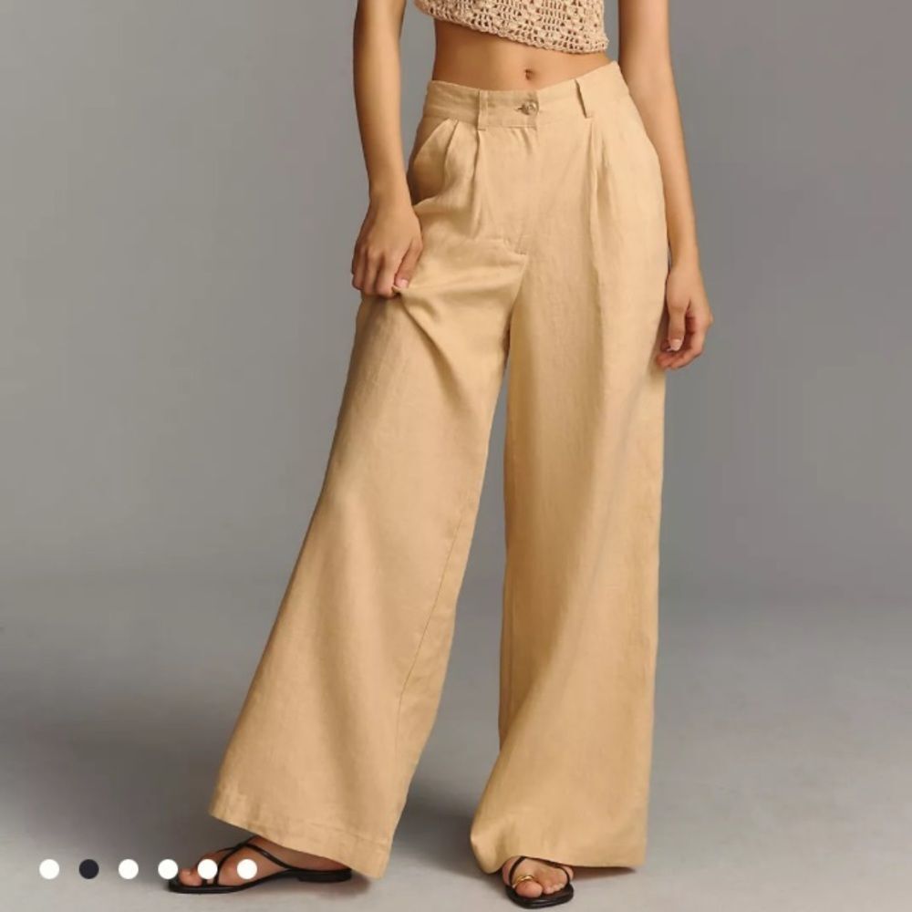 Anthropologie Faithful Circa Linen Pants